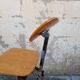 Chaise d'atelier réglable vintage années 50