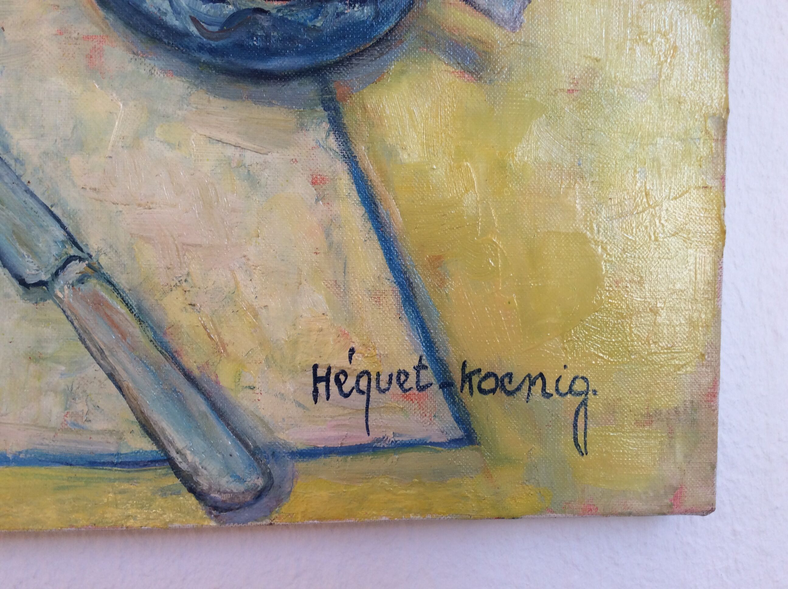 Table oil on canvas 20th century