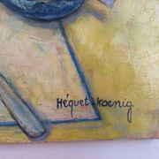 Table oil on canvas 20th century