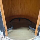 Vintage Rattan Brutalist Bar Cart