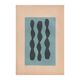 Collection of 4 abstract paintings on old paper signed Eawy.