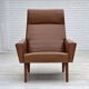 1970s, Danish highback armchair by Vejen Polstermøbelfabrik, original.