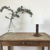 Solid wood lamp foot "zigzag" 40s-50s