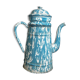 Vintage coffee maker in French sky blue enamel