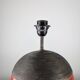 Red Terracotta Table Lamp with Metal Filigree, Vintage 1980s Design