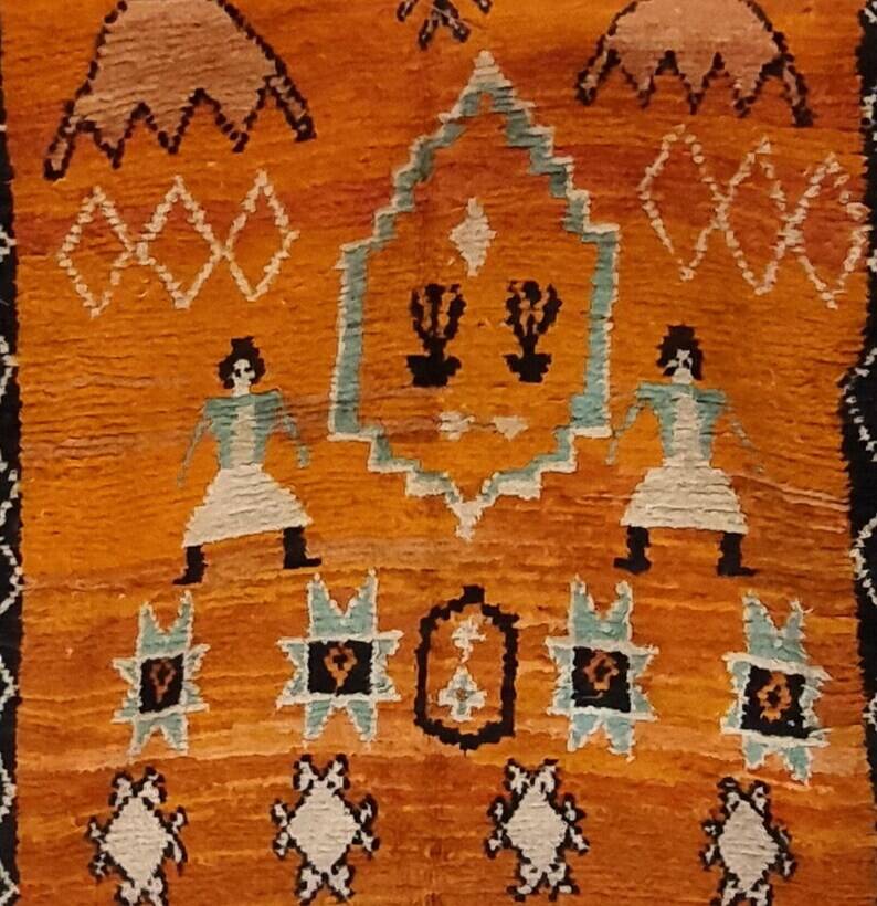Tapis traditionnel marocain Beni ourain Mrirt