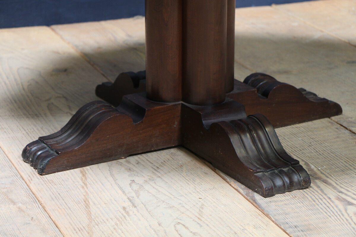 Dining table pedestal table wooden