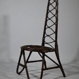 Chaise Haute en Bambou par Dirk Van Sliedrecht pour Rohe Noordwolde, 1950s