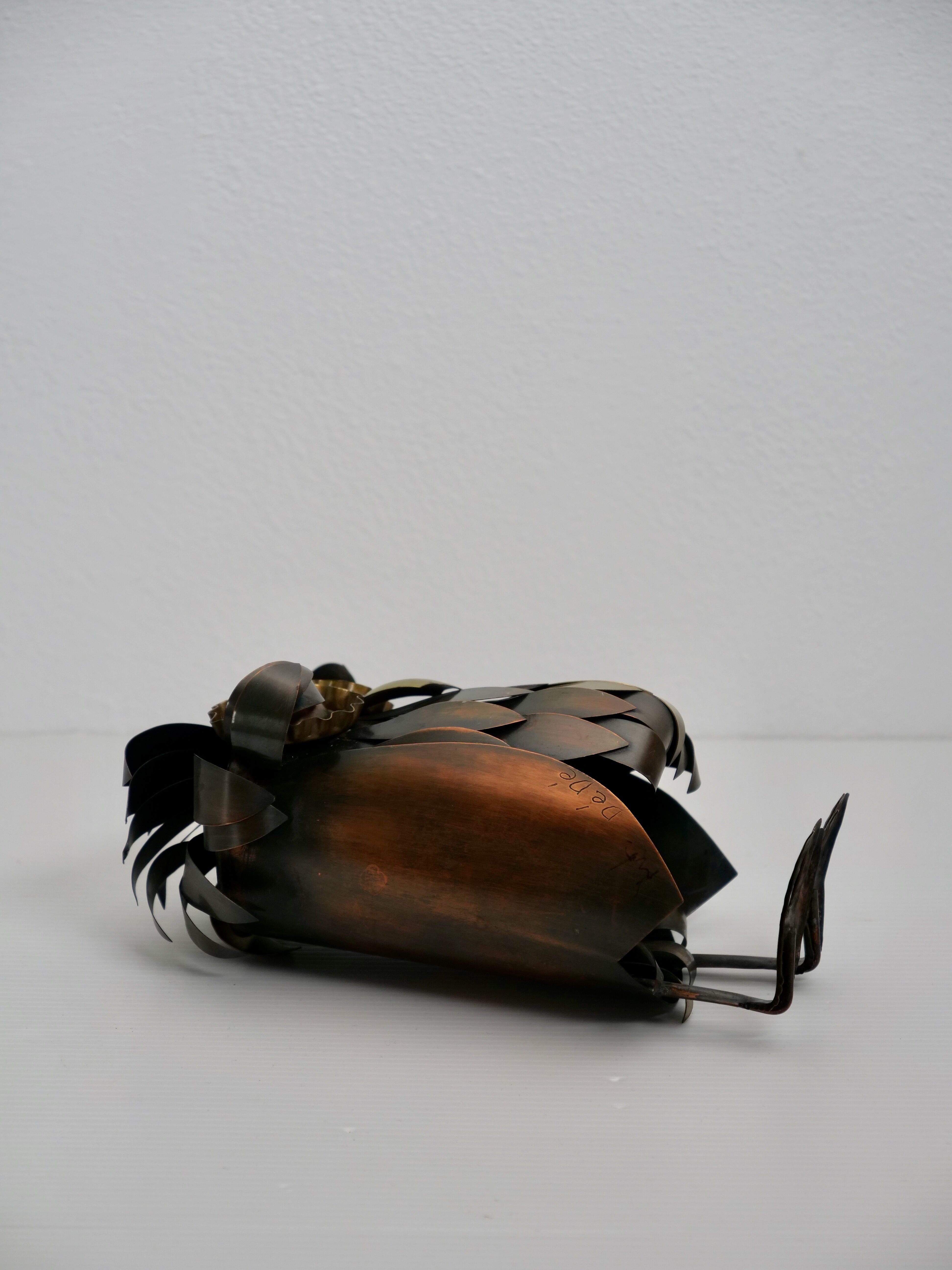 Decorative Metal Owl Curtis Gere style