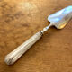 Art Deco silver metal pie shovel