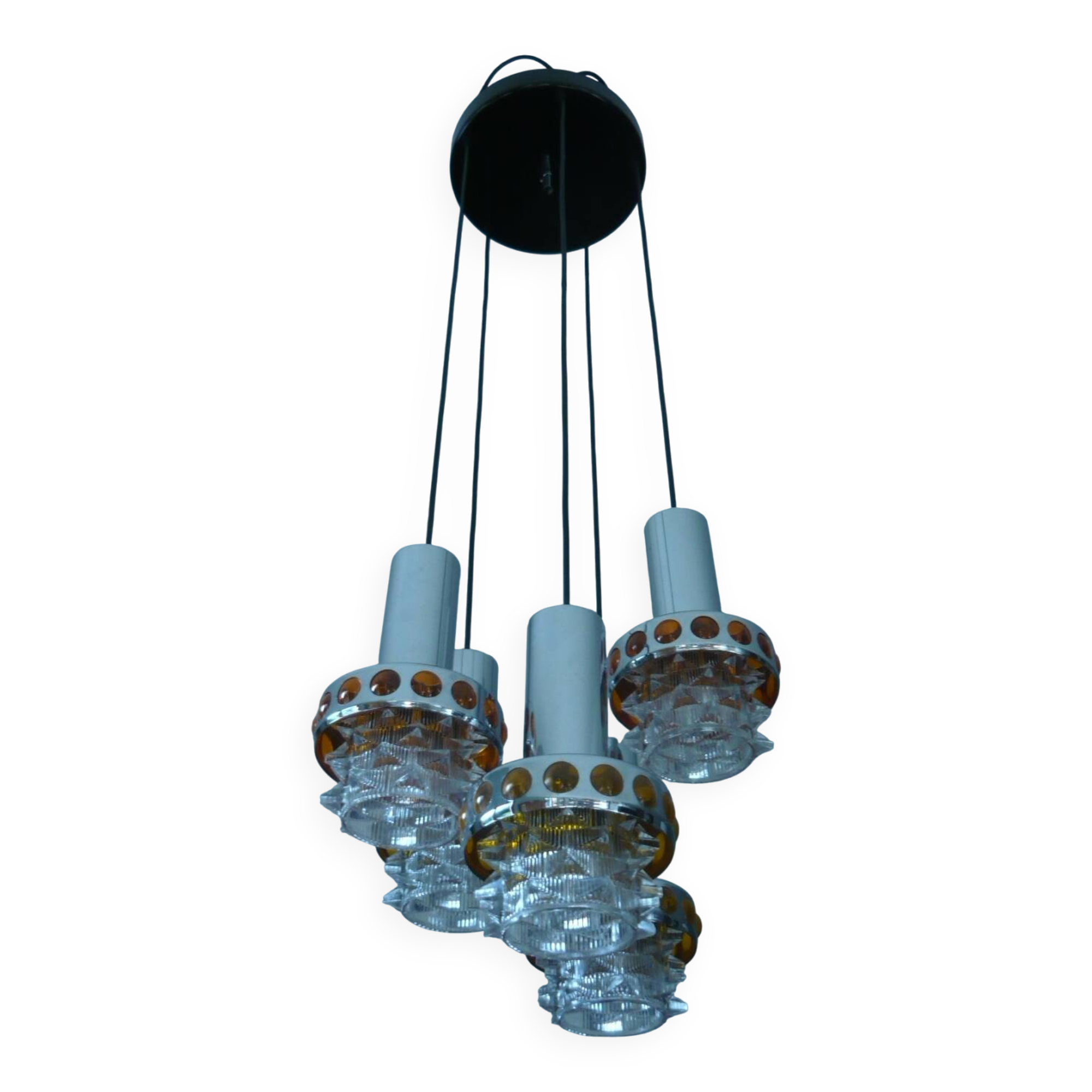 Suspension cascade raak années 70 5 feux