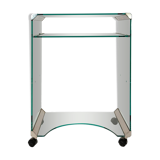 Bureau d'appoint en verre Galotti & Radice Italie 1980