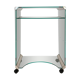 Glass side desk Galotti & Radice Italy 1980
