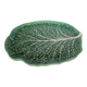 Majolica cabbage dish leaf green ceramic plate marked secla portugal
