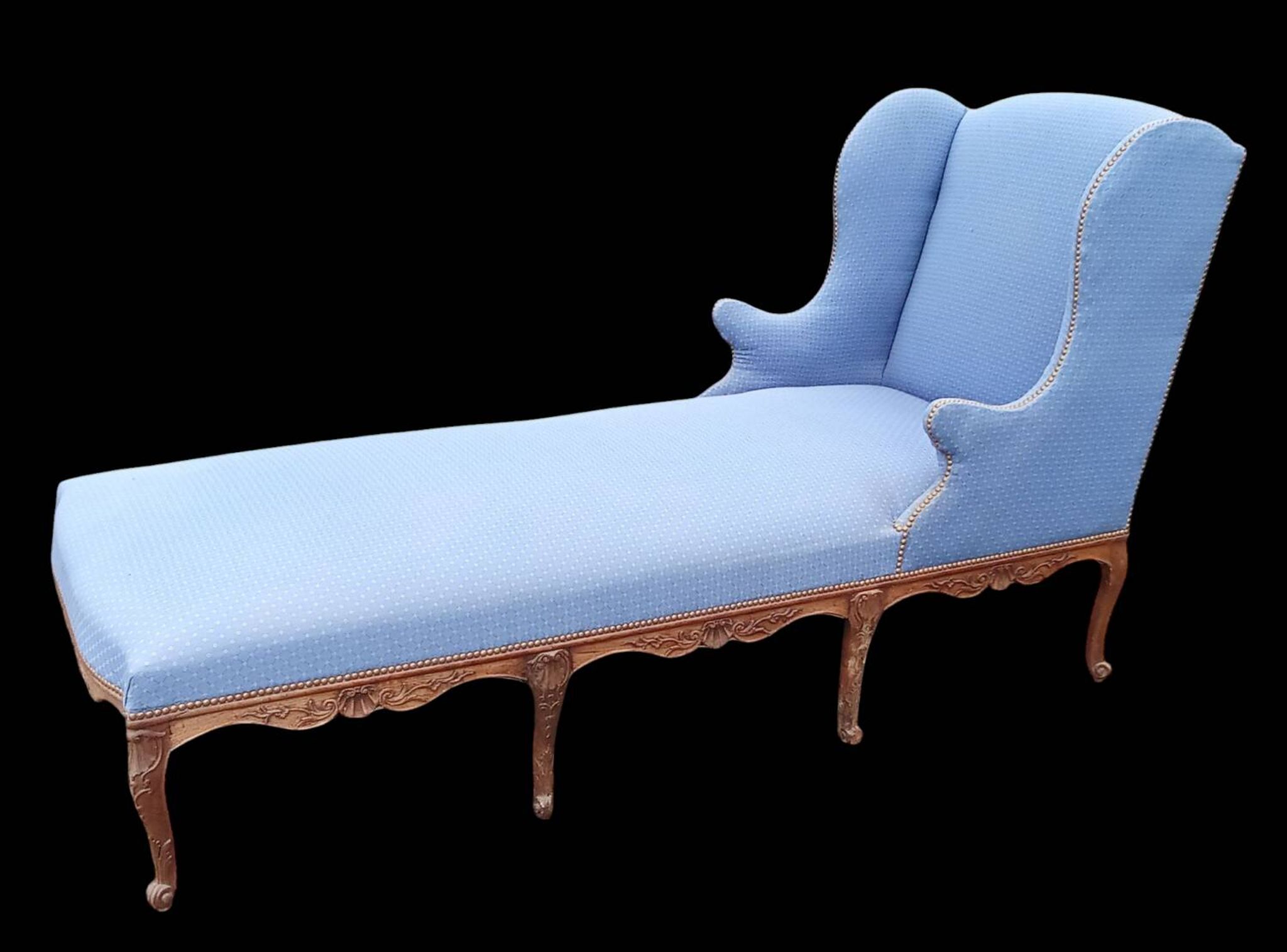 Ancienne méridienne duchesse chaise longue style Louis XV