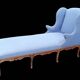 Antique Louis XV style duchess chaise longue