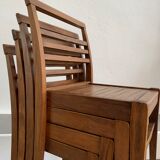 4 René Gabriel stackable chairs