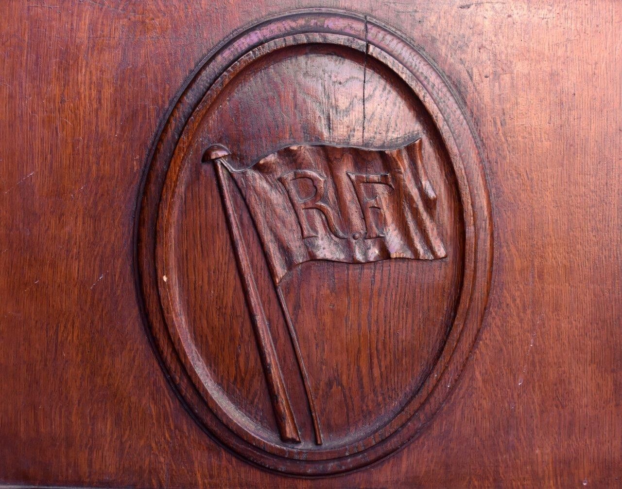 Official Town Hall time 1900 oak desk