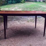 Teak table and exotic wood made in France