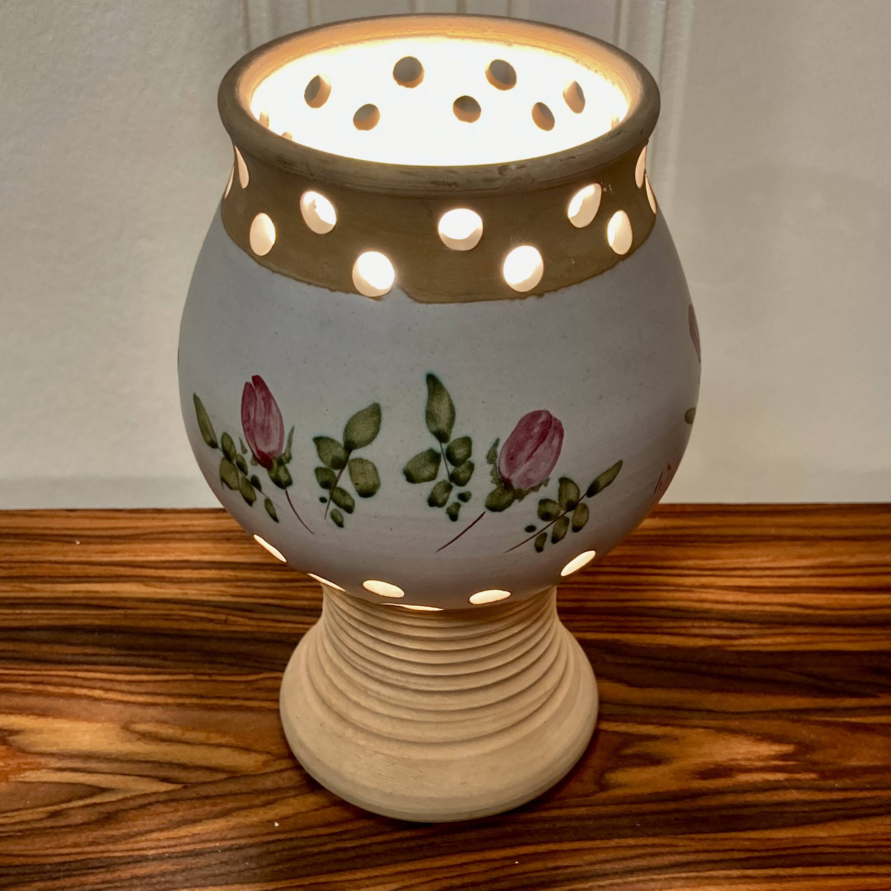 Terracotta lamp "scandinavian design 1960".