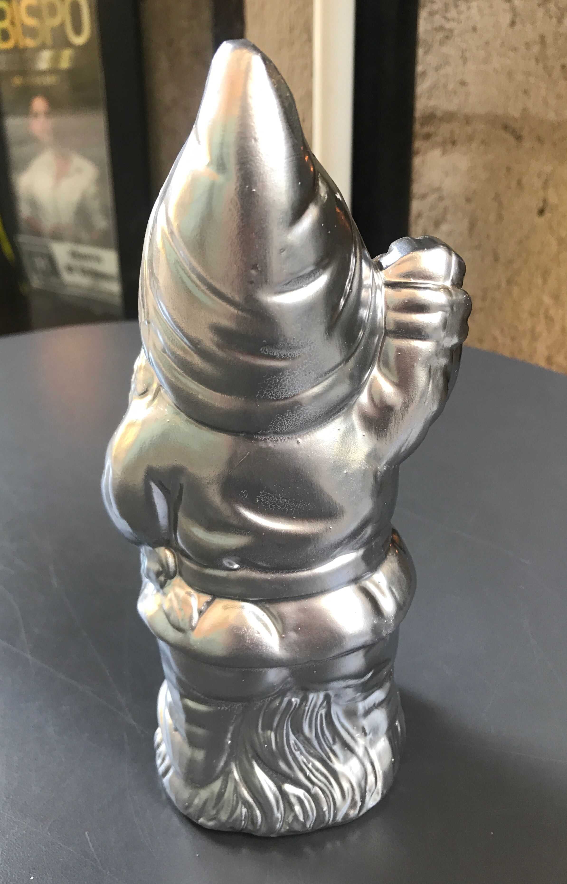 Garden gnome with lantern