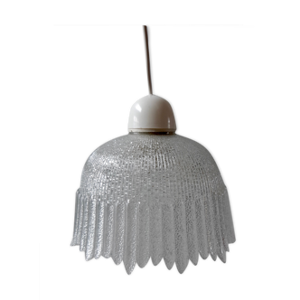 Suspension en verre dépolie années 50