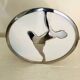 Round wall lamp metal opalescent art deco glass