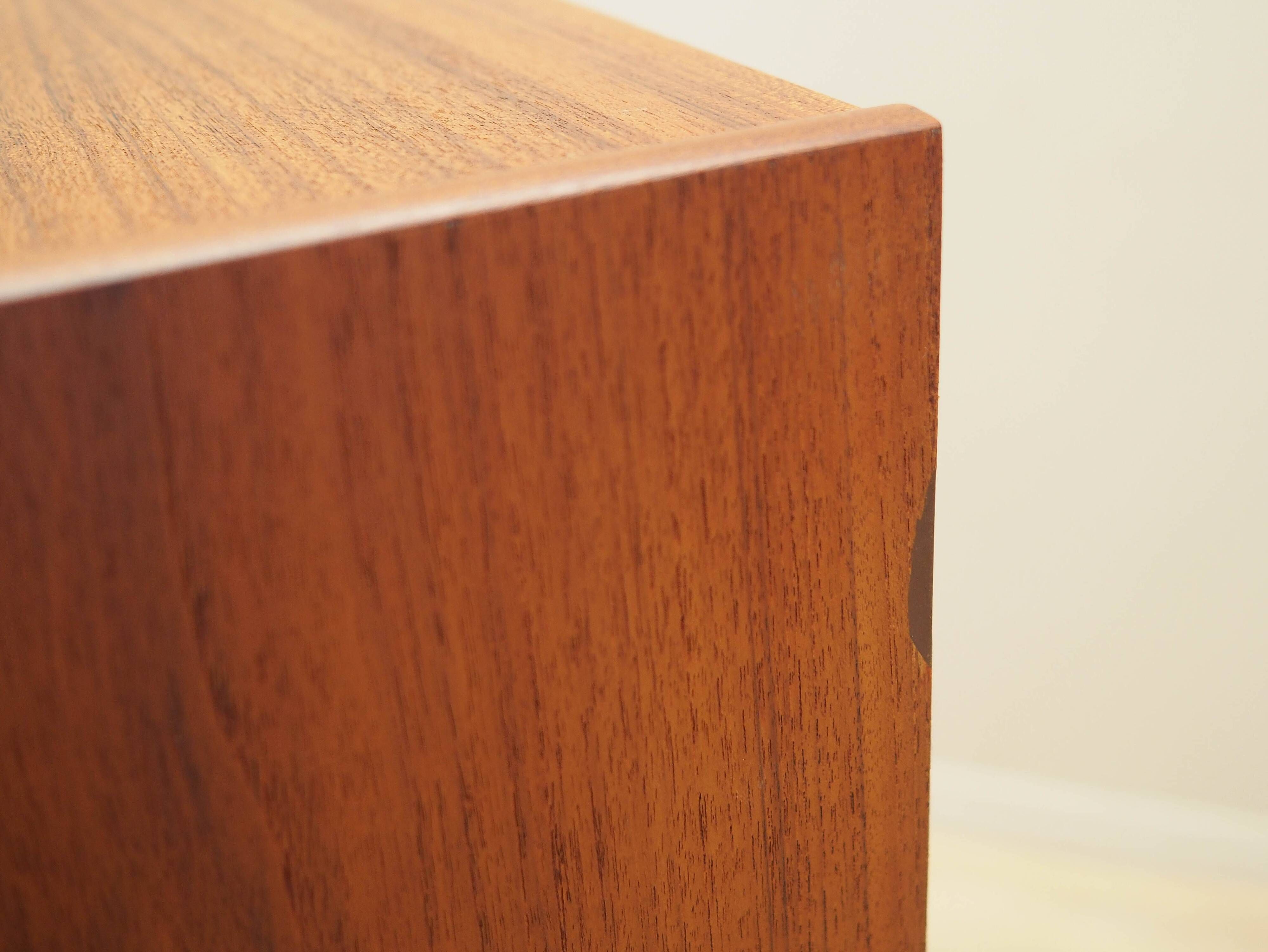 Teak chest of drawers, Danish design, 1970s, production: Denmark