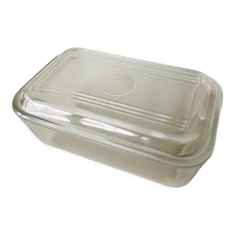 Duralex glass butter dish