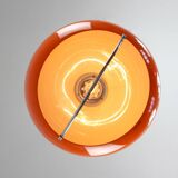 Space Age Orange Jolly Pendant Lamp from Guzzini, 1960s