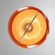 Space Age Orange Jolly Pendant Lamp from Guzzini, 1960s