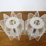 Paire de lampes de table en plastique, années 1960