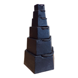 Set 6 poids en fonte pour balance