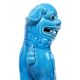 Large Foo Dog Temple Lion Blue Glazed Ceramic 32cm