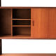 Free standing teak wall unit by Torbjorn Afdal for Bruksbo Tyristrand, 2 Modules, Norway 1960's