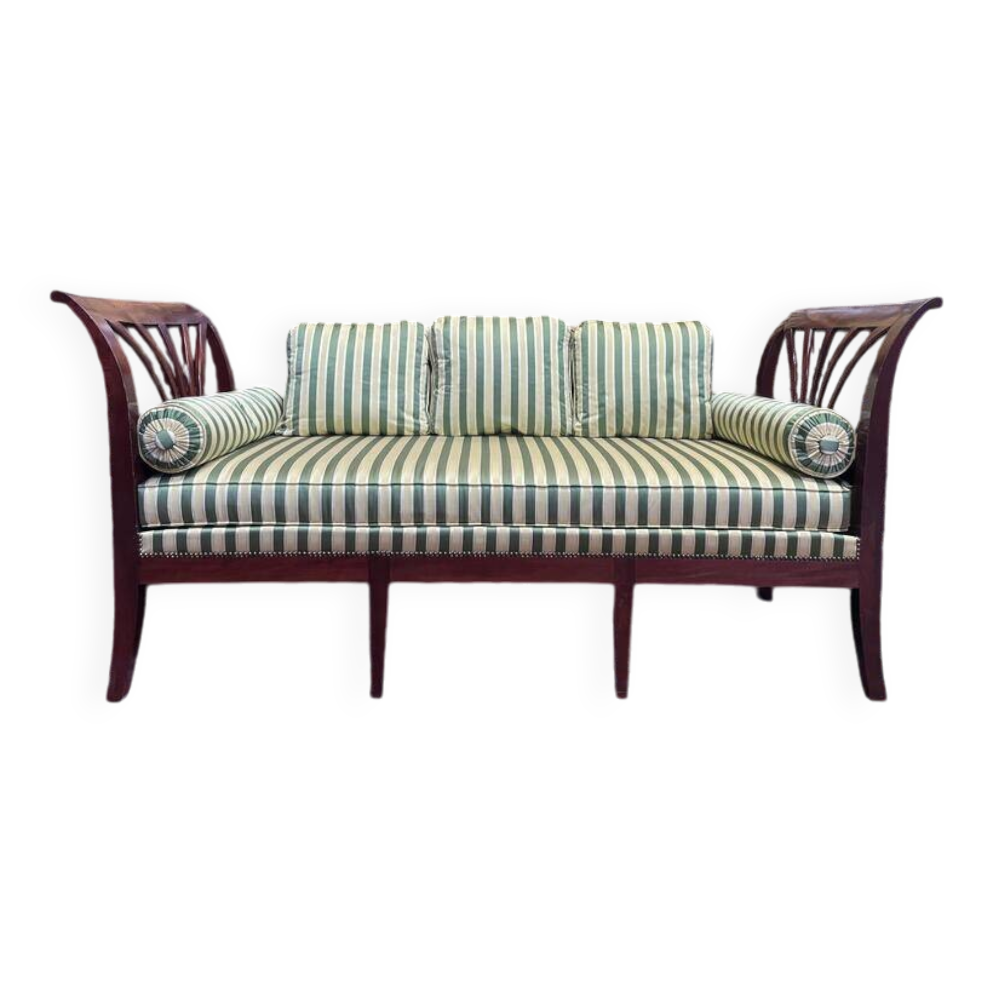 Empire mahogany sofa bench