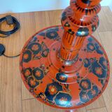 Lampadaire Art Déco en bois peint