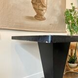 Black metal table ☐ 80 x 80 cm