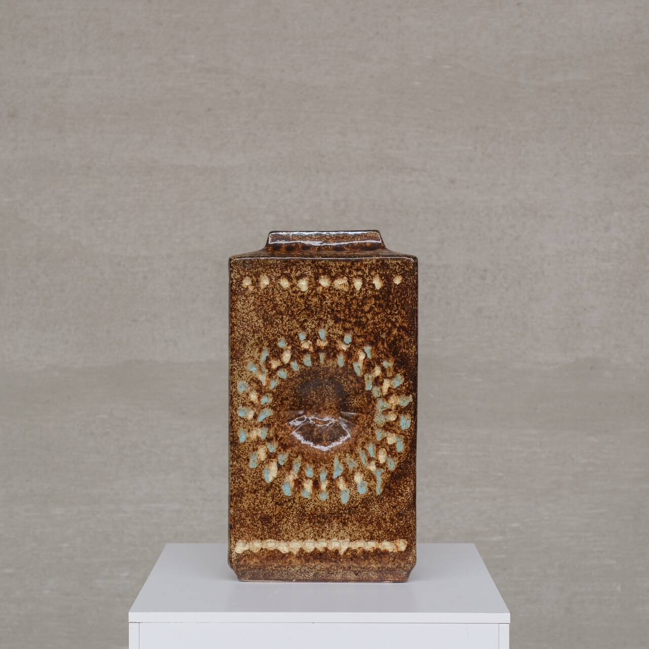 Pair of Mid-Century 'Zsolnay' Ceramic Urns or Vases