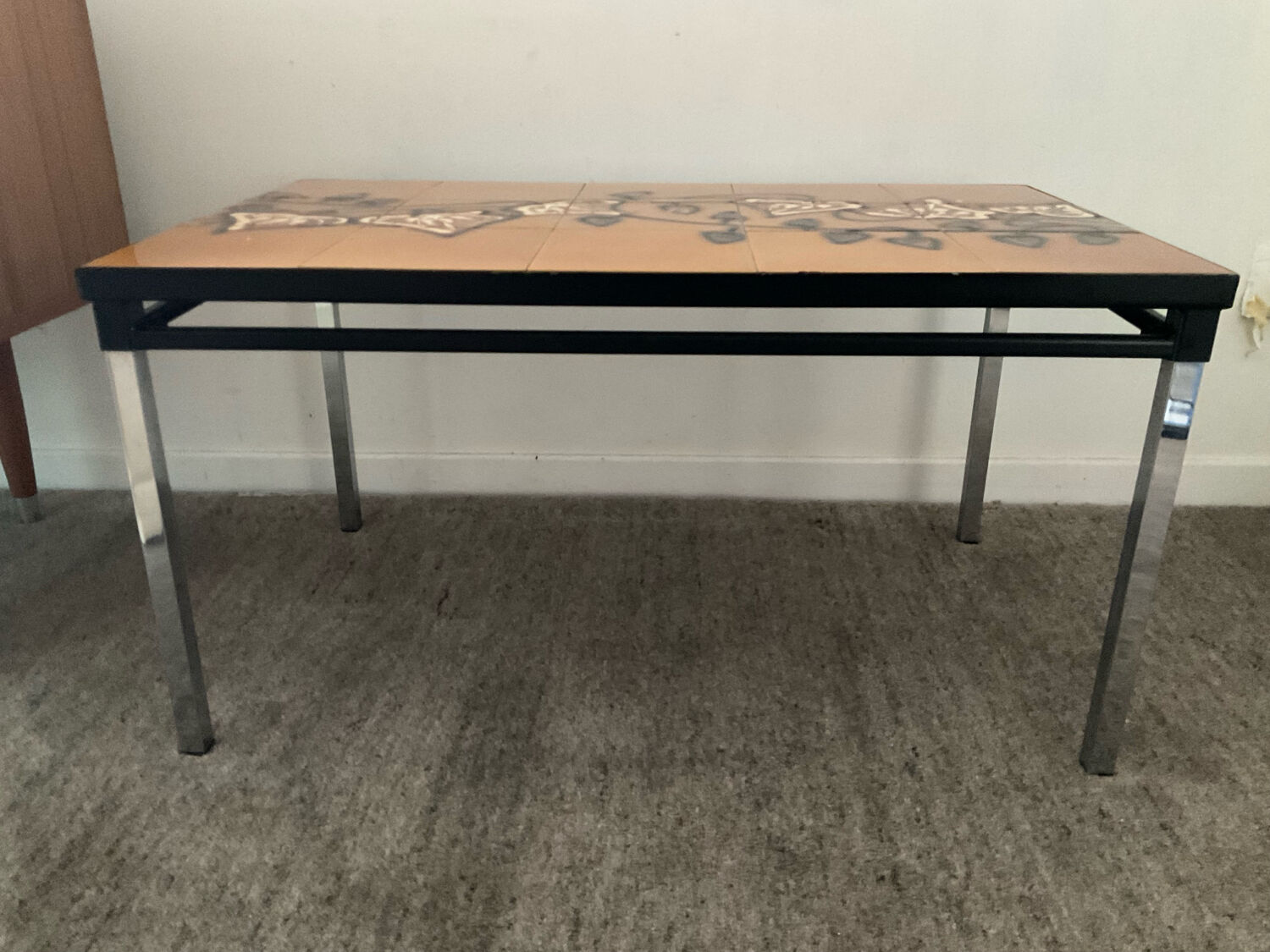 Vintage ceramic coffee table from the 1970s