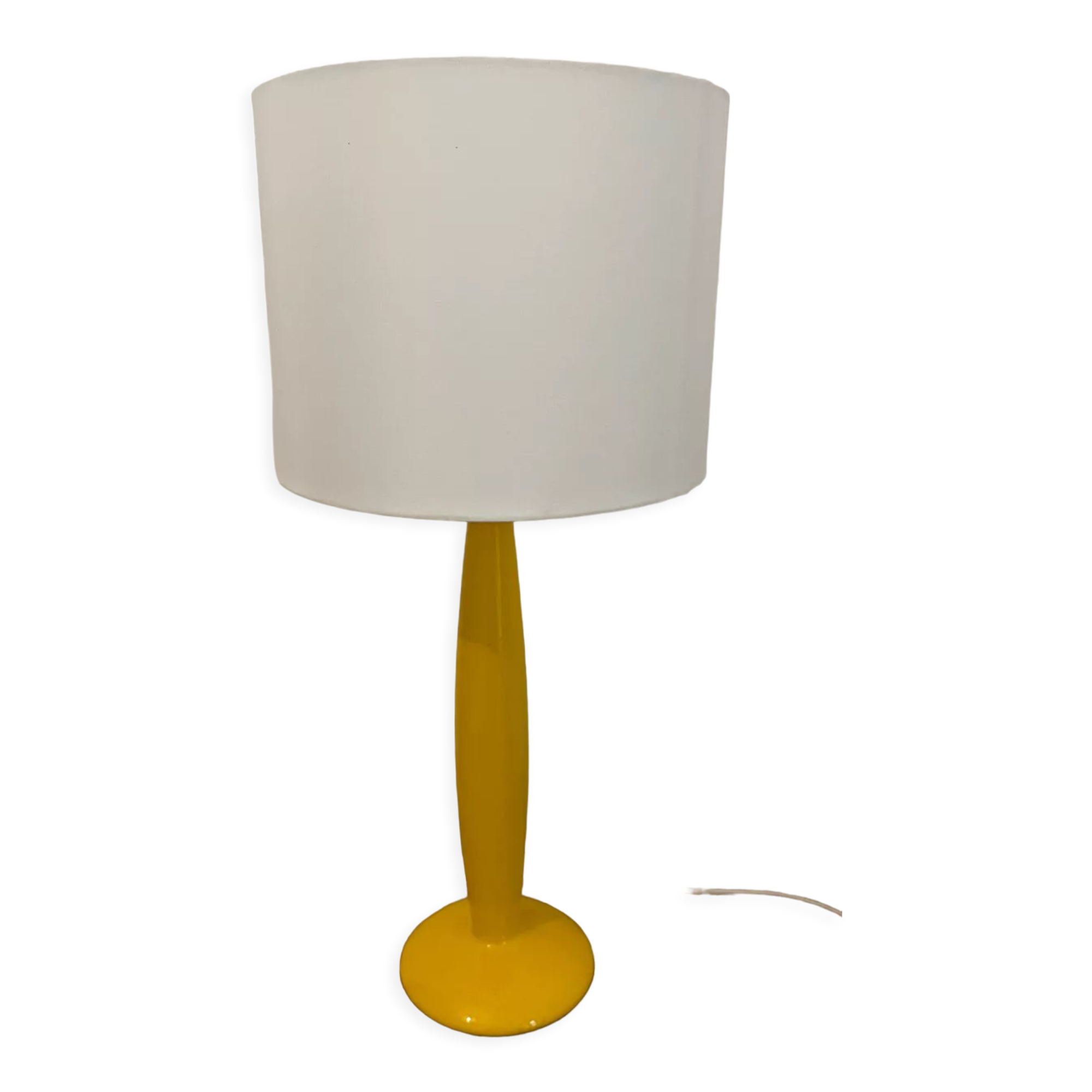 Kostka yellow ceramic lamp