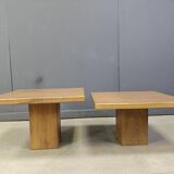 Pair of vintage wooden coffee or side tables, 1960s