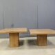 Pair of vintage wooden coffee or side tables, 1960s