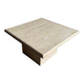 Italian coffee table in travertine from the 1970s.
