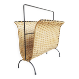 Magazin rack made of rattan and iron