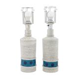 Pair of ceramic tble lights, Bitossi, Italy