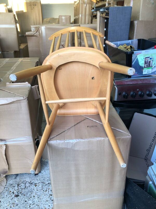 Set de 4 chaises ''Pinnstol'' en hêtre Suède 1960