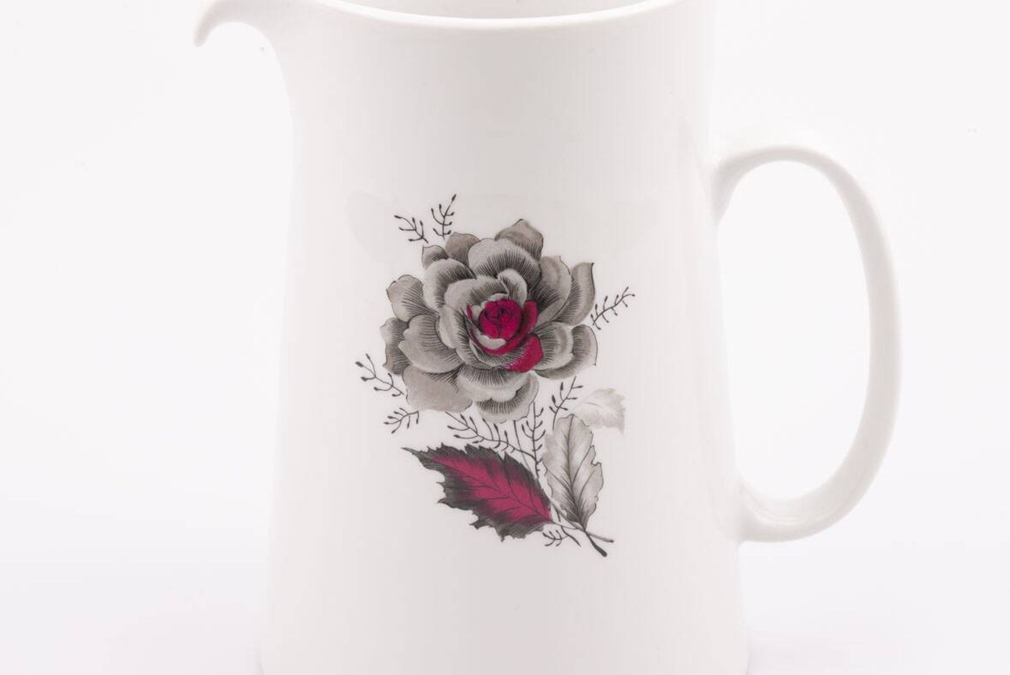 Mosa Maastricht vintage porcelain carafe jug - Black Rose Collection