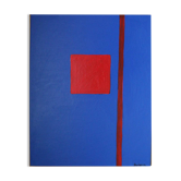 That blue  100x80cm toile signée