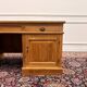Large classic English desk with back panel